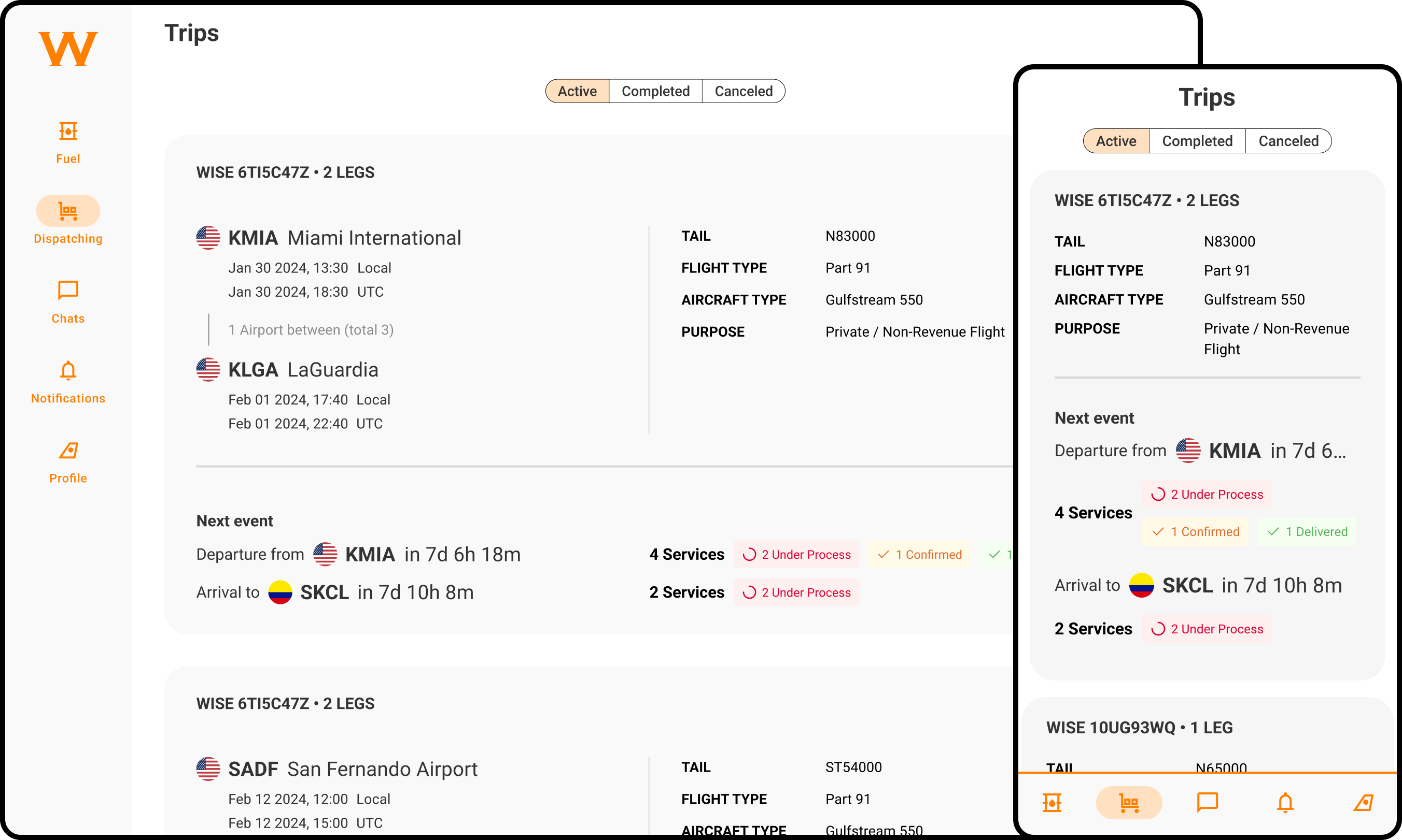 Overflight Permit Status